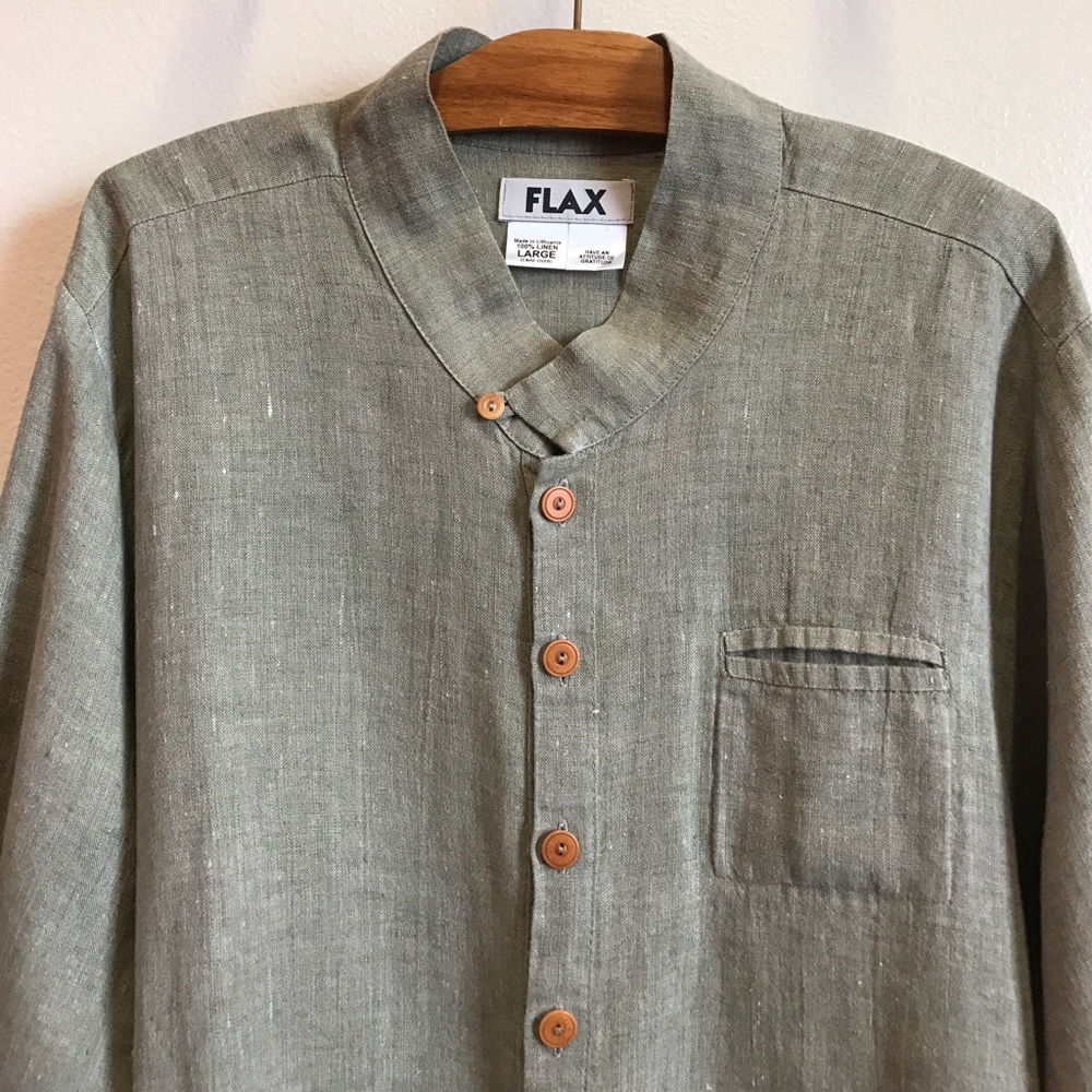 FLAX Oversized Linen Tunic Top - Picture 2 of 6